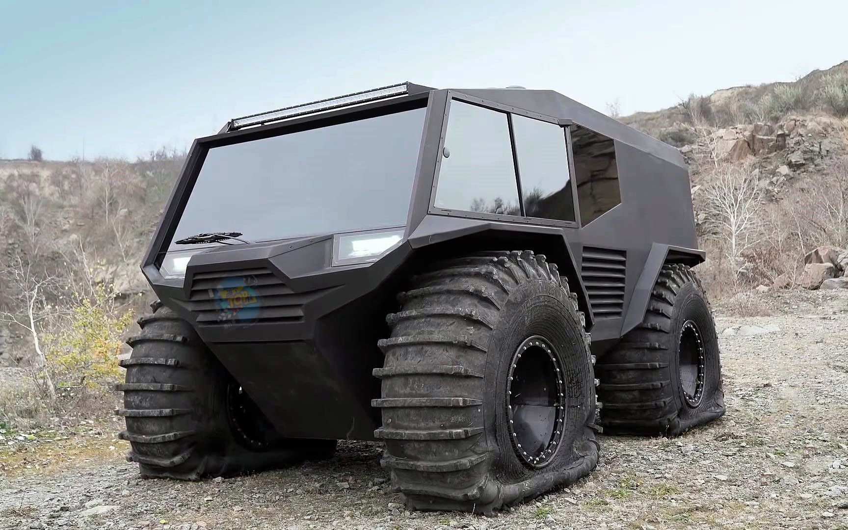 地表最强越野车?大g在它面前就是弟弟,它能把轿车压成铁饼!