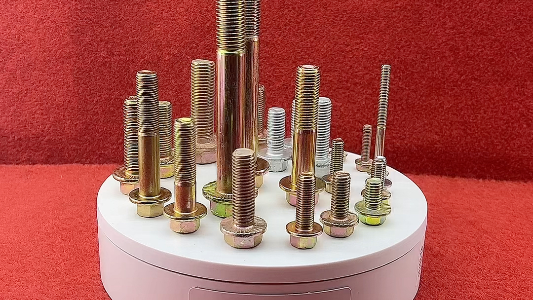 六角法兰面螺丝,细牙彩锌法兰栓,带齿兰白锌法兰栓,达克罗法兰栓