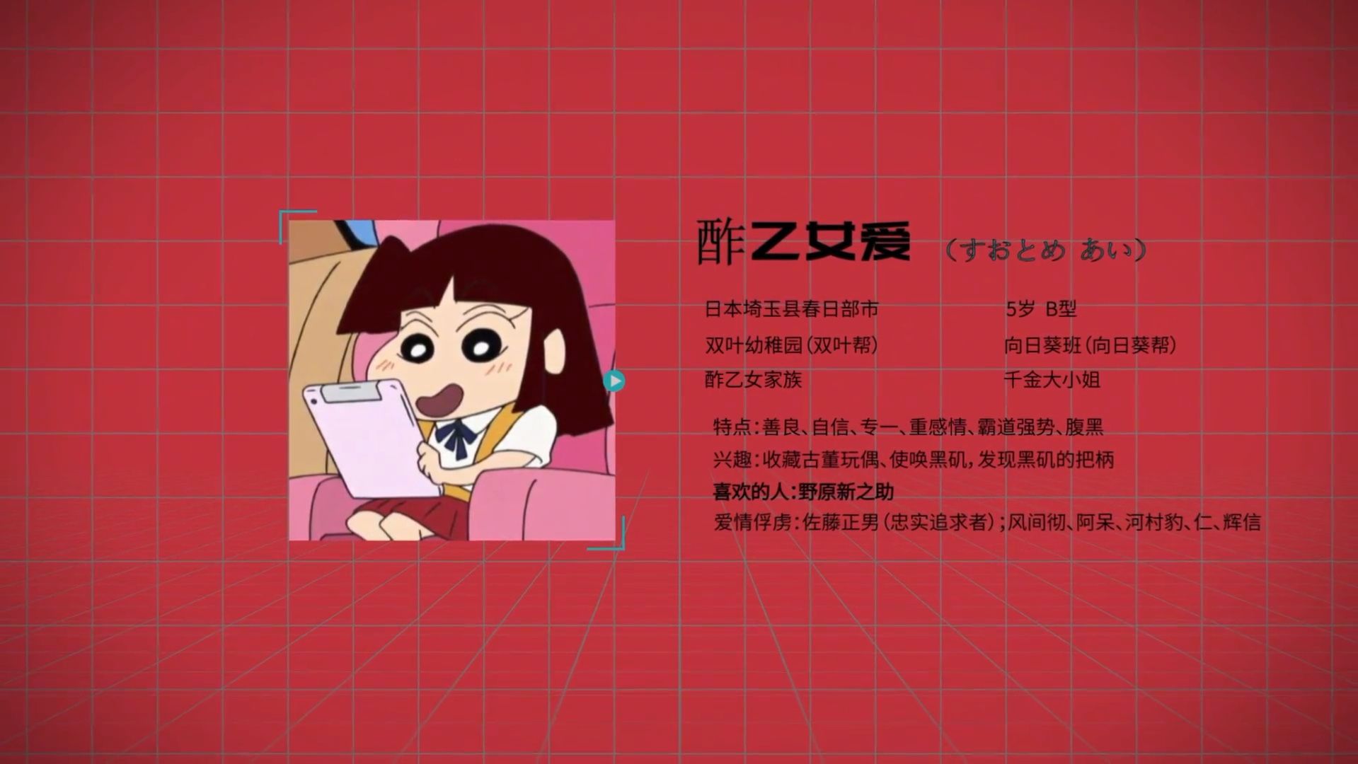 史上最全蜡笔小新酢乙女爱人物解读!