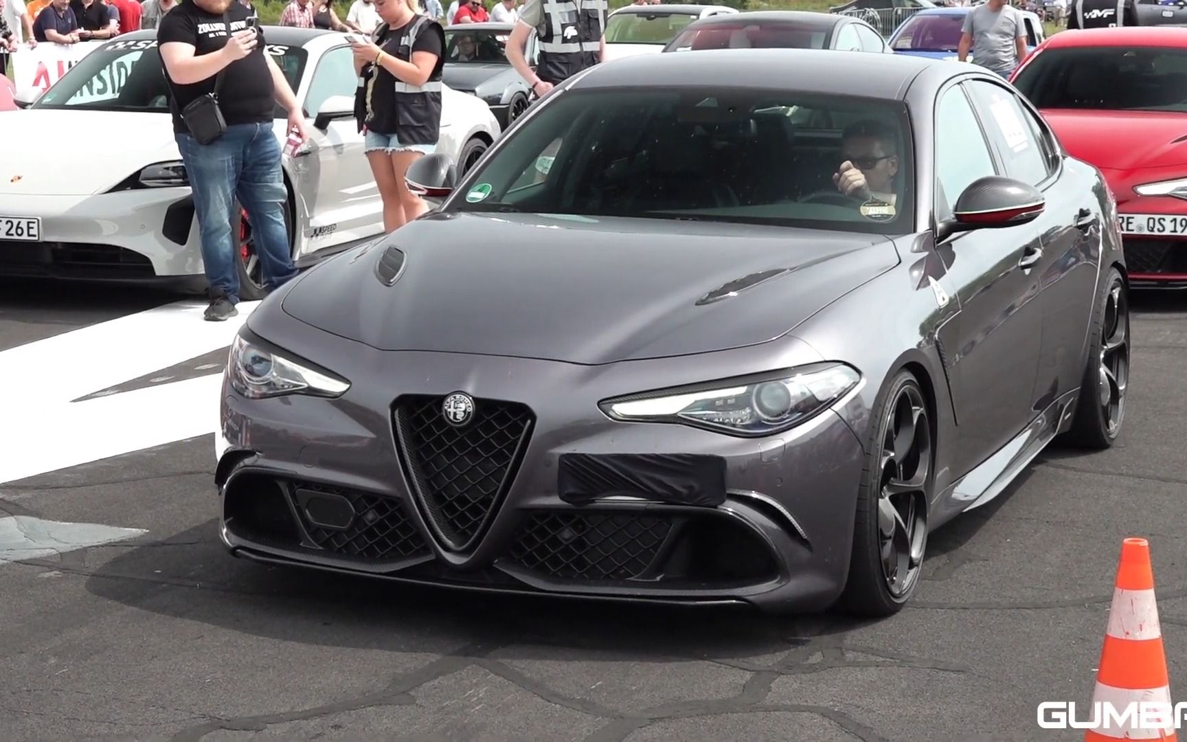 9 v6 with ragazzon exhaust! drag racing