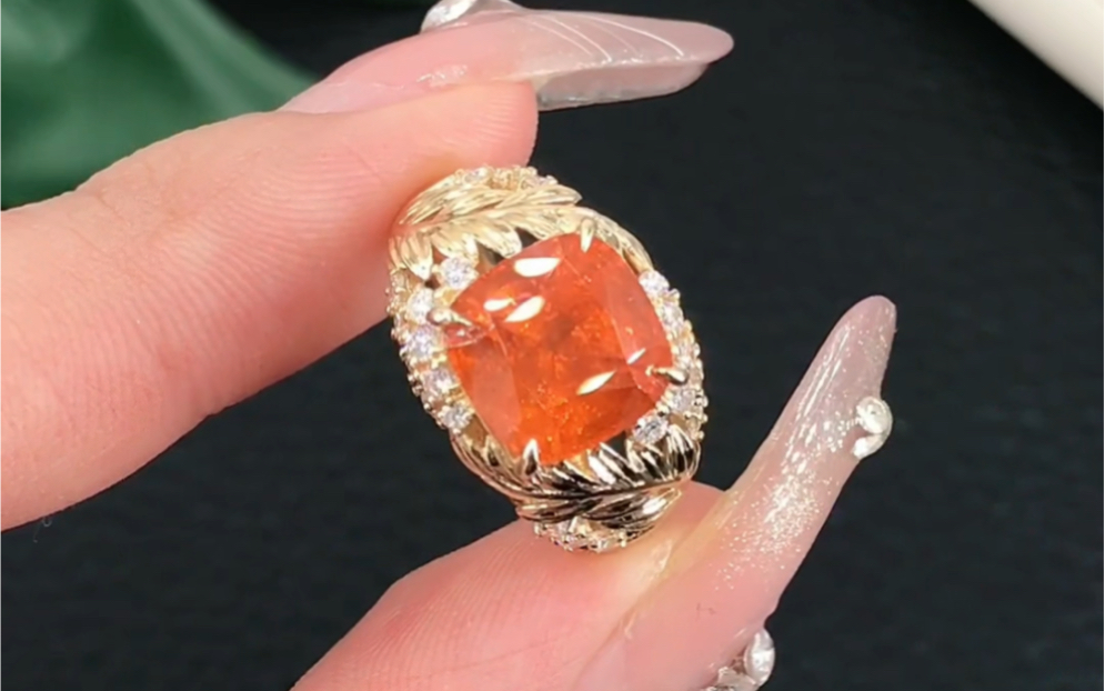 客定芬达石戒指95主石4.