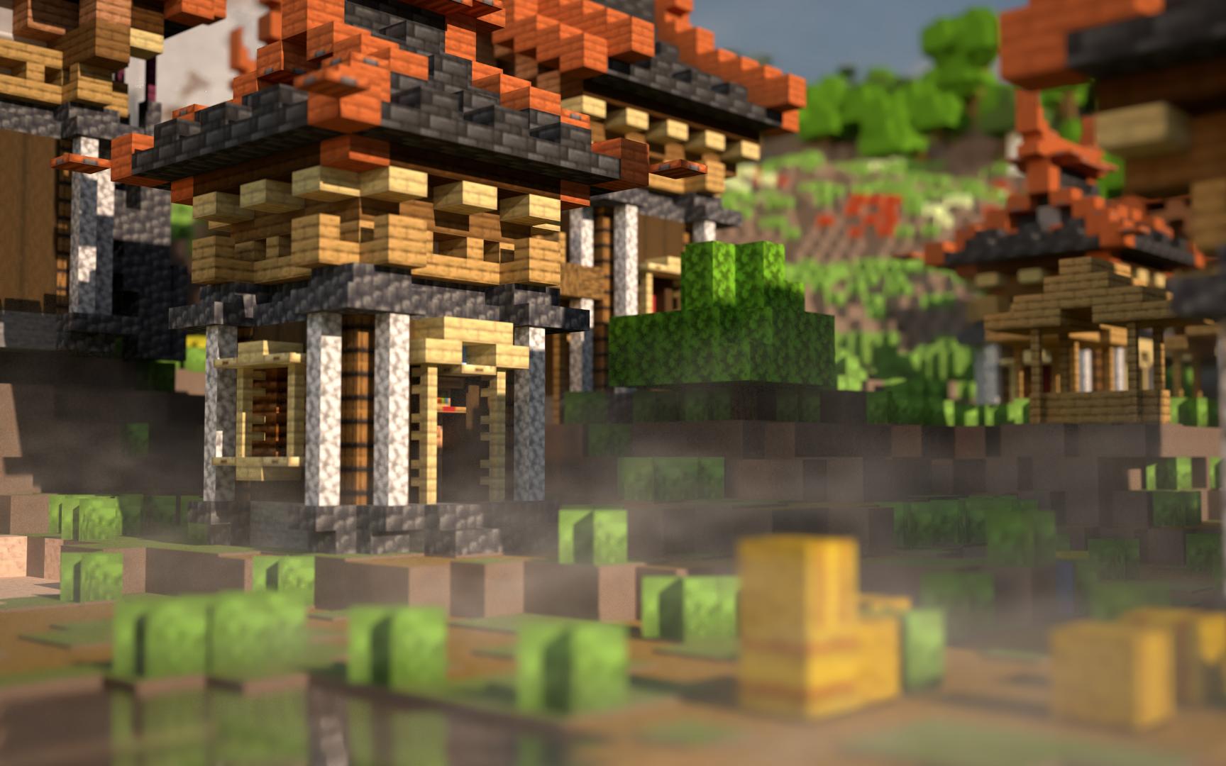 原大小改建村庄!中式玄幻风格建筑【minecraft】