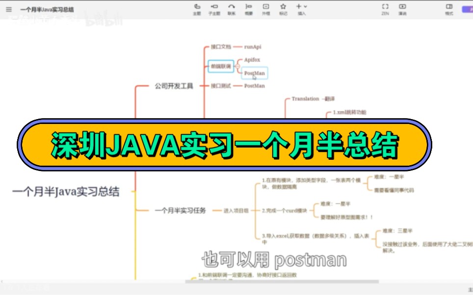 深圳Java实习生一个月半实习总结来了哔哩哔哩bilibili