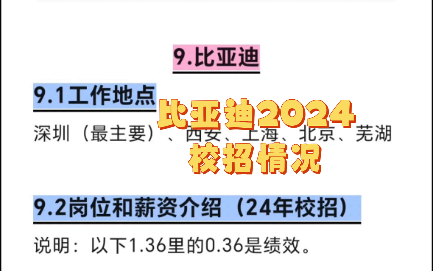 比亚迪2024校招情况介绍哔哩哔哩bilibili