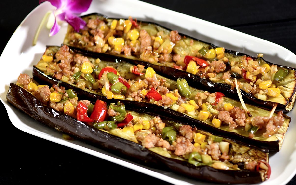 40-泡椒肉末烤茄子