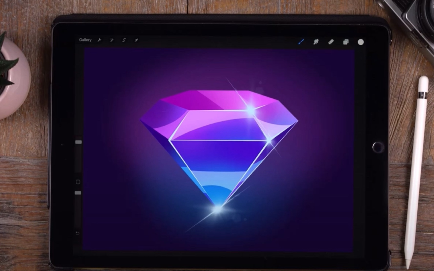 【procreate绘画教程】你也可以画钻石96