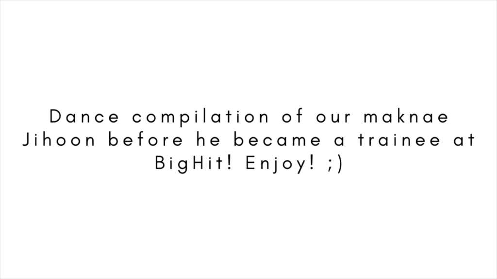 【bighit新男团trainee a】jihoon未加入bighit前dance 合集哔哩哔哩bilibili