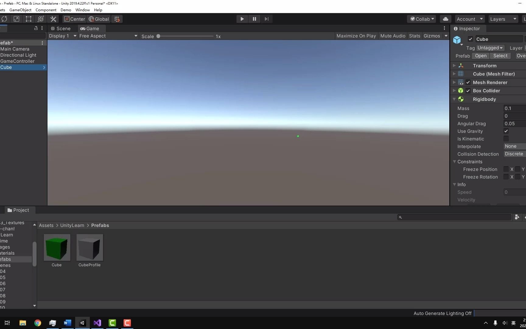 Unity2019新手教程6.10Prefab预制件哔哩哔哩bilibili