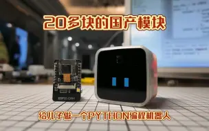 Download Video: 20多块钱的国产WIFI模块给儿子做个PYTHON编程机器人