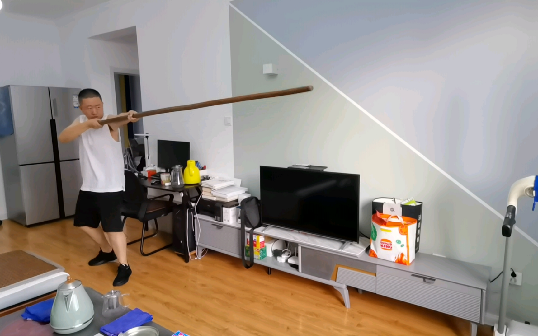 咏春六点半棍法练习20240712