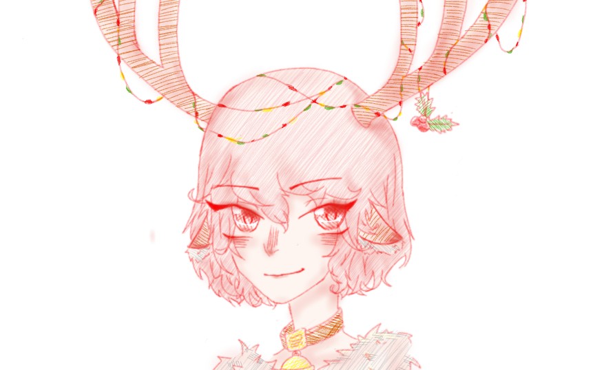 【指绘】原创 麋鹿拟人_哔哩哔哩 (゜-゜)つロ 干杯~-bilibili