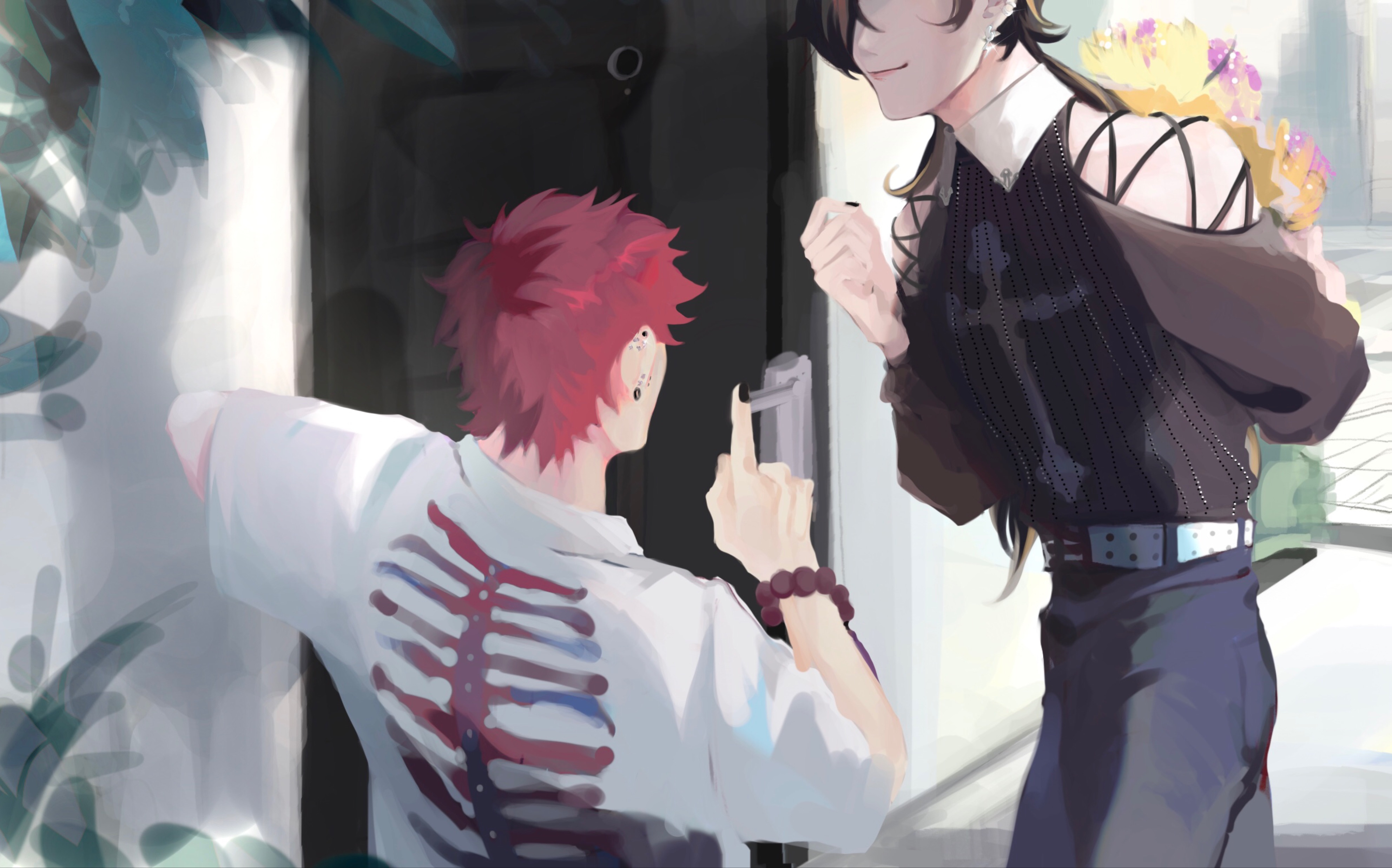 【drb|天国狱】你开门的前一秒( procreate过程)_哔哩哔哩_bilibili