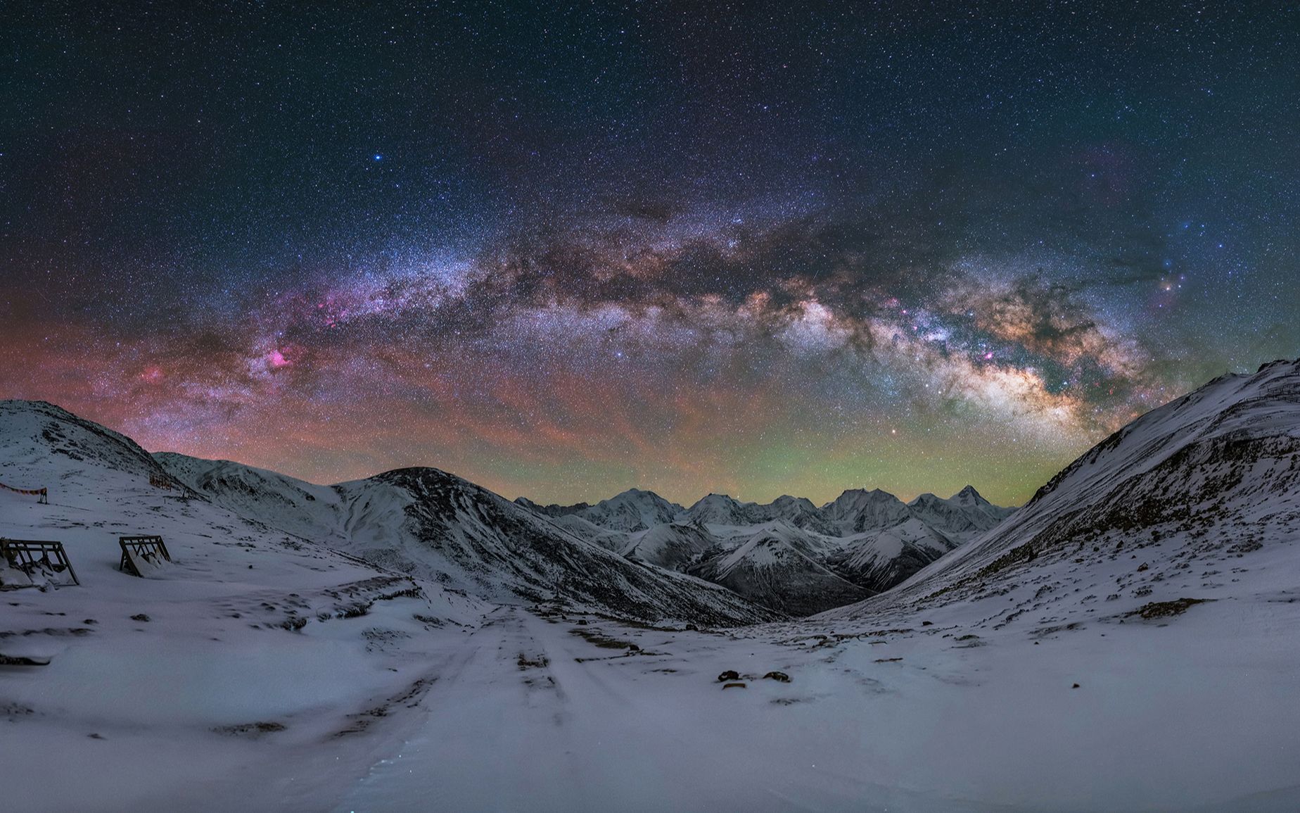 川西高原星空风光延时摄影