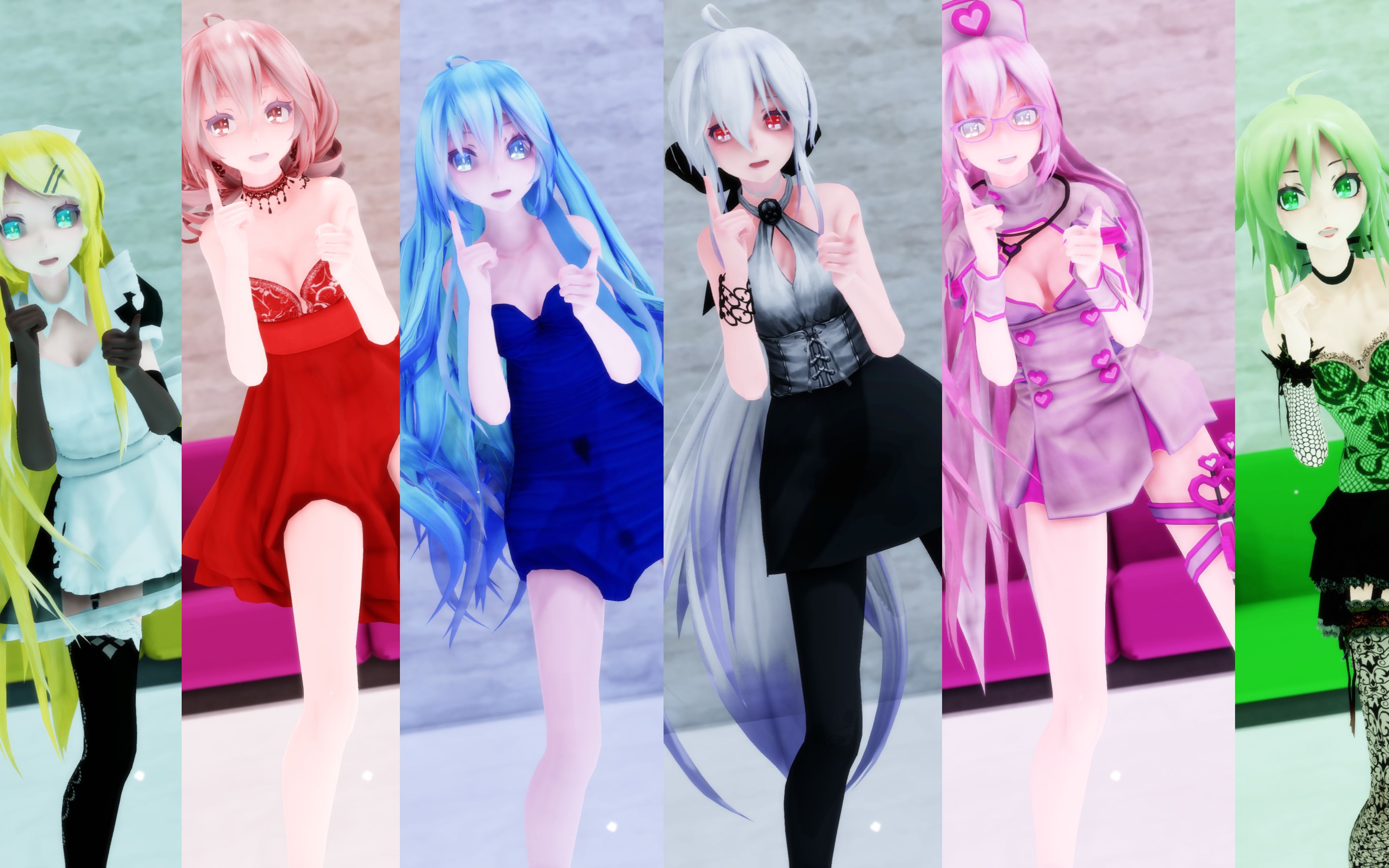 自己进来看吧,眼花缭乱数不清啦,_mmd·3d_动画_bilibili_哔哩哔哩