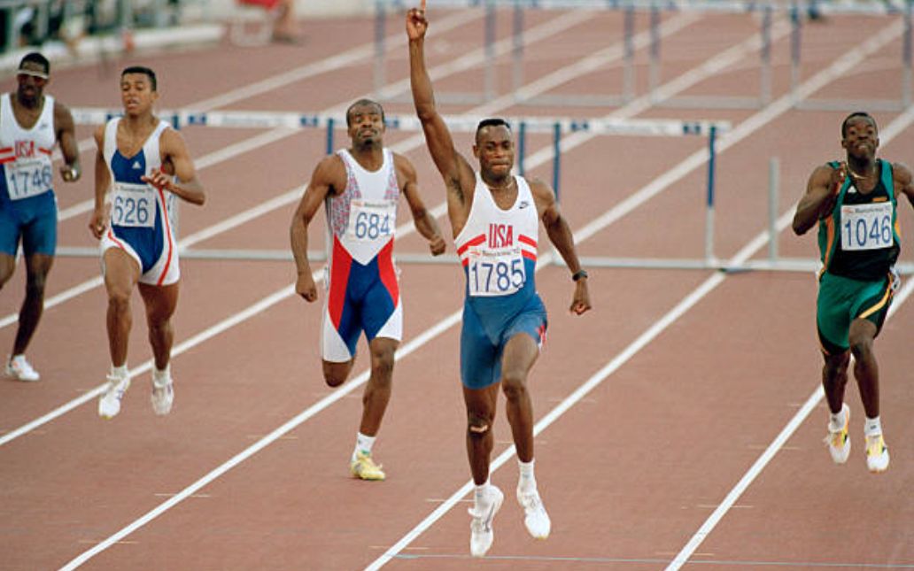 凯文扬400米栏原世界纪录46秒78 1992巴塞罗那奥运会 男子400米栏决赛