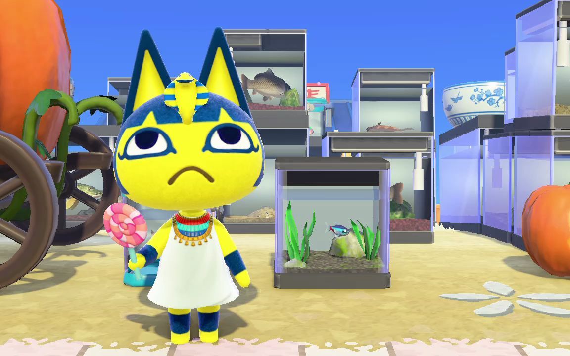 【动森】艳后吃棒棒糖好可爱