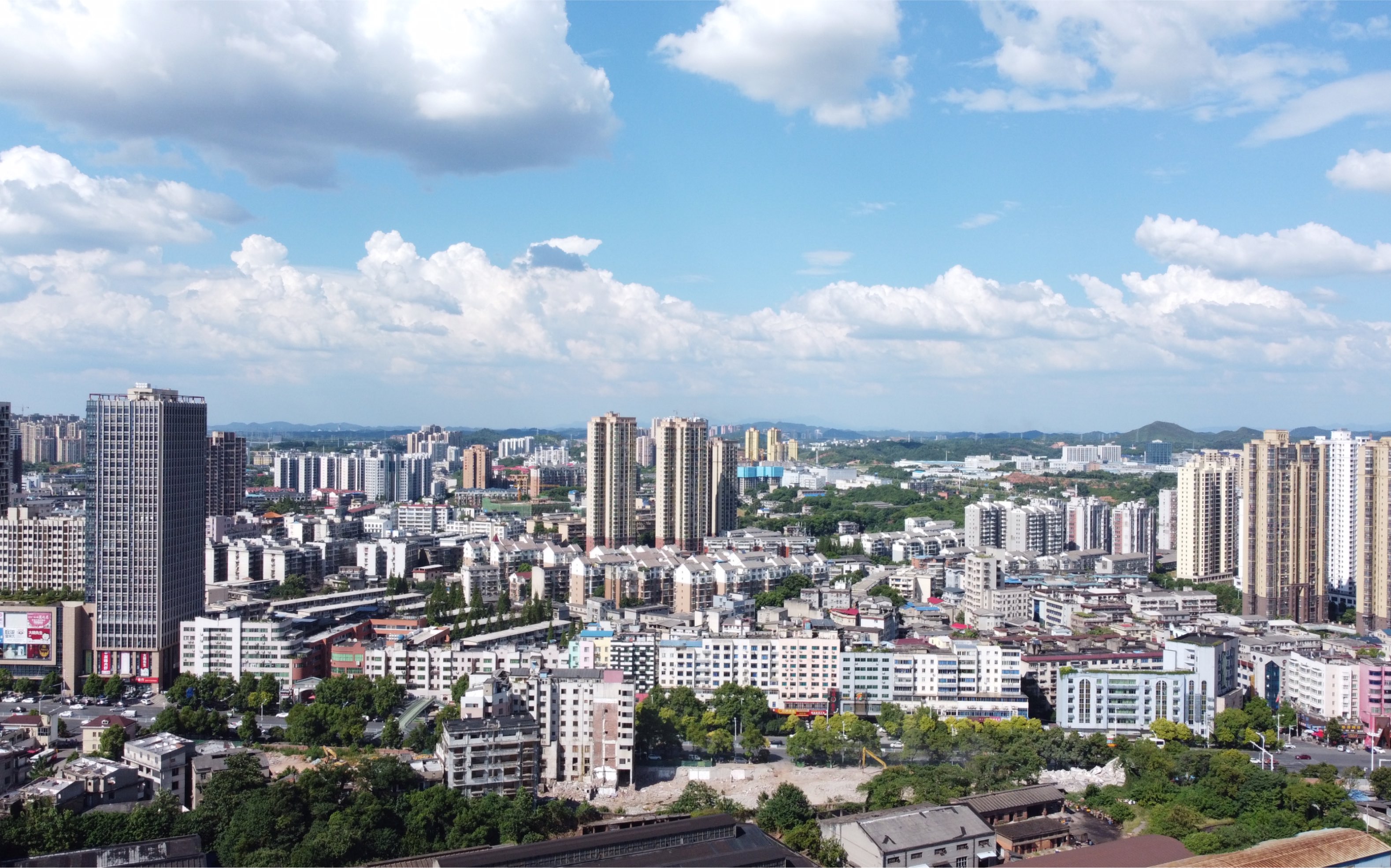 航拍株洲市井mavicmini拍摄