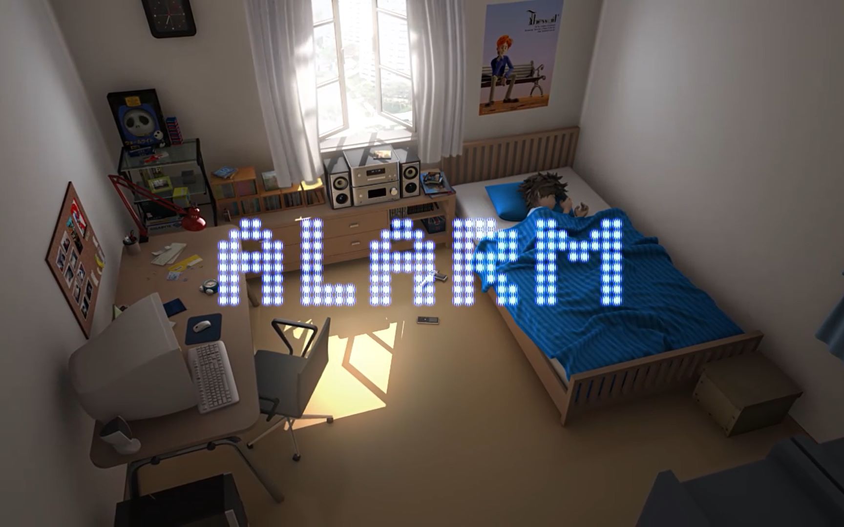 活动作品很真实的动画短片闹钟alarm