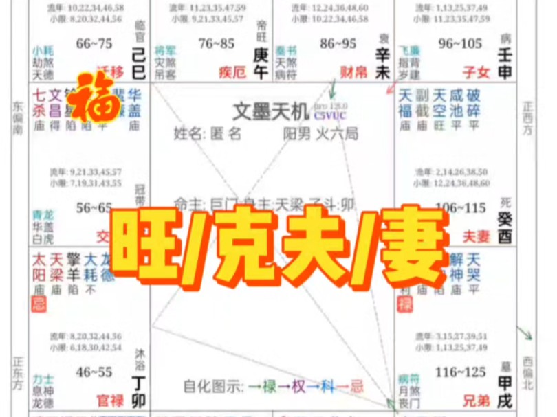 紫微斗数之关于旺克关系哔哩哔哩bilibili