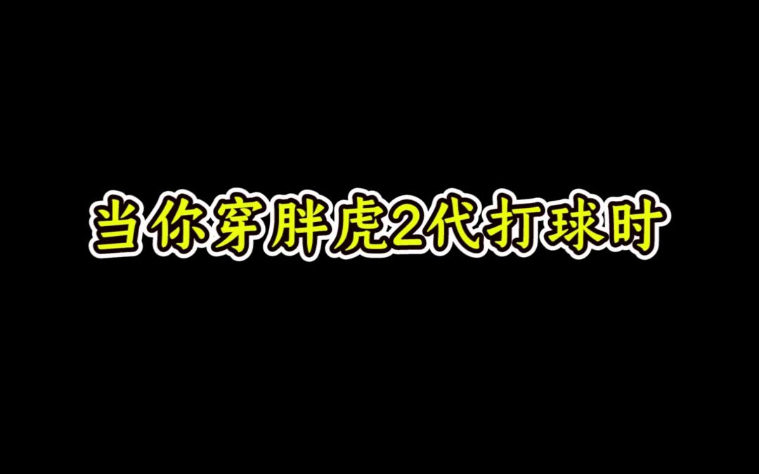 当你穿胖虎2代打球时哔哩哔哩bilibili