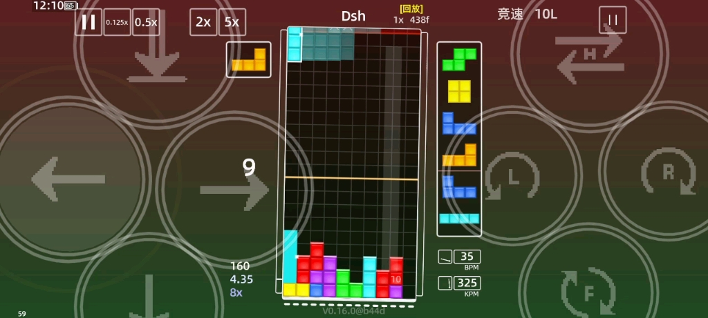 【techmino】10l in14.7s 全清