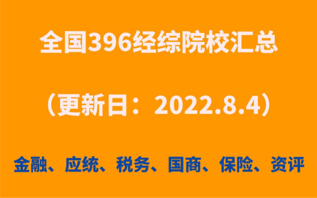 396经综院校汇总(更新日:2022.8.4)最新396经济综合能力院校汇总哔哩哔哩bilibili