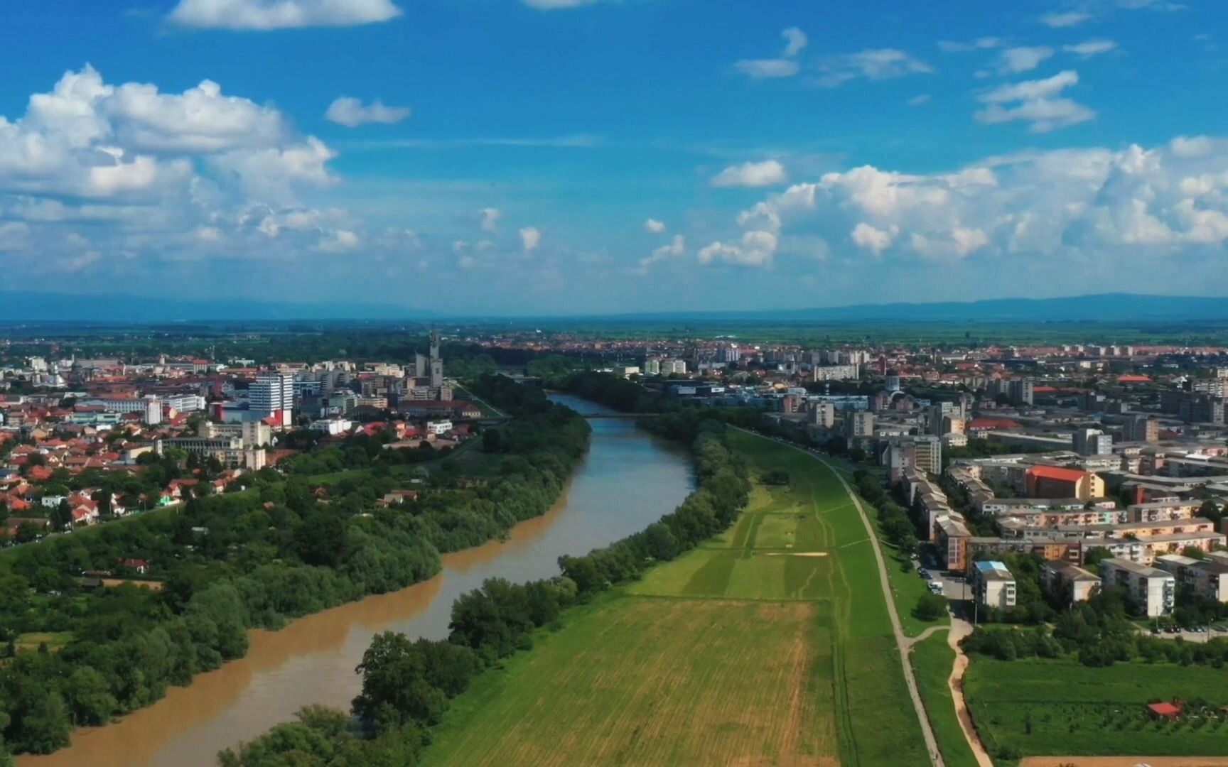 【航拍】罗马尼亚西北部城市 萨图马雷-俯瞰鸟瞰 城建赏析 drone