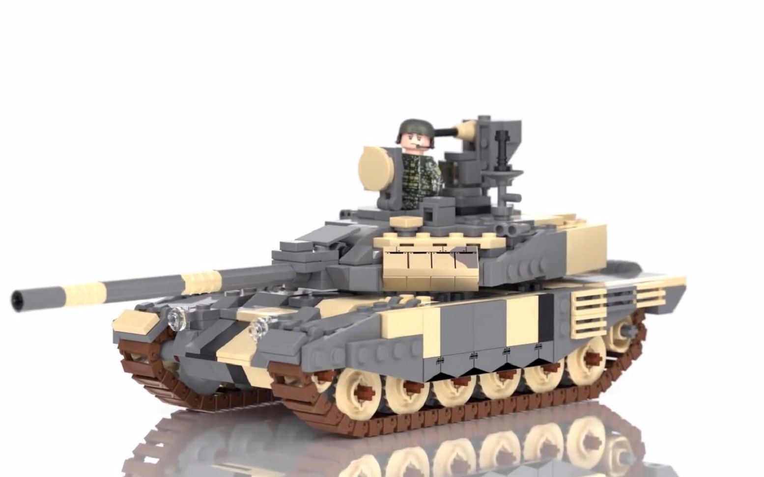 【brickmania乐高第三方】t-90ms及ah-6小鸟直升机_哔哩哔哩_bilibili