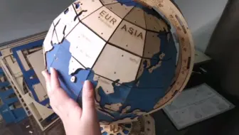【木质diy玩具】若客•天地仪象地球仪拼装测评