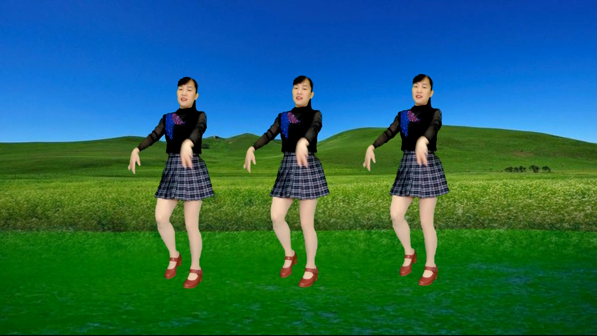 活力步子舞《心在草原飞》dj版,正面附教学