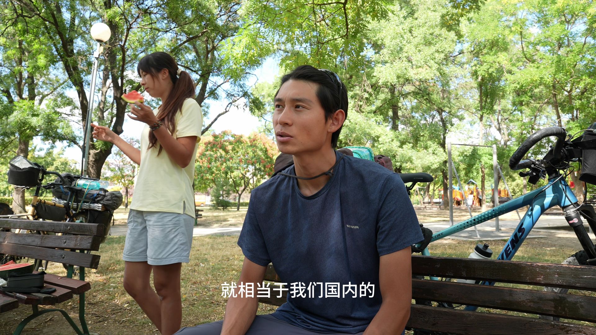 骑行穿越保加利亚，带队友野外偶遇神仙宝地，水电齐全直接下厨！