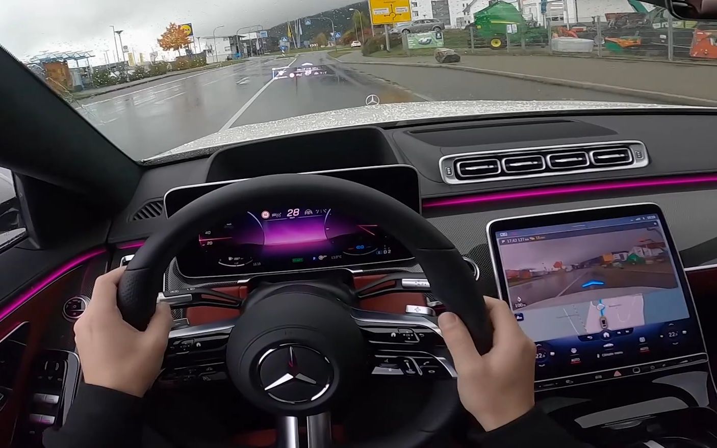 奔驰新s级 mercedes s-class 第一视角高速公路驾驶!