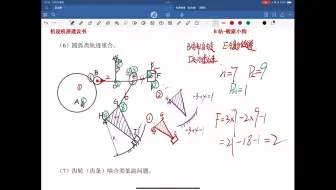 「机械原理」-第一讲-自由度计算-（1.2部分虚约束、高副低代、杆组拆分）
