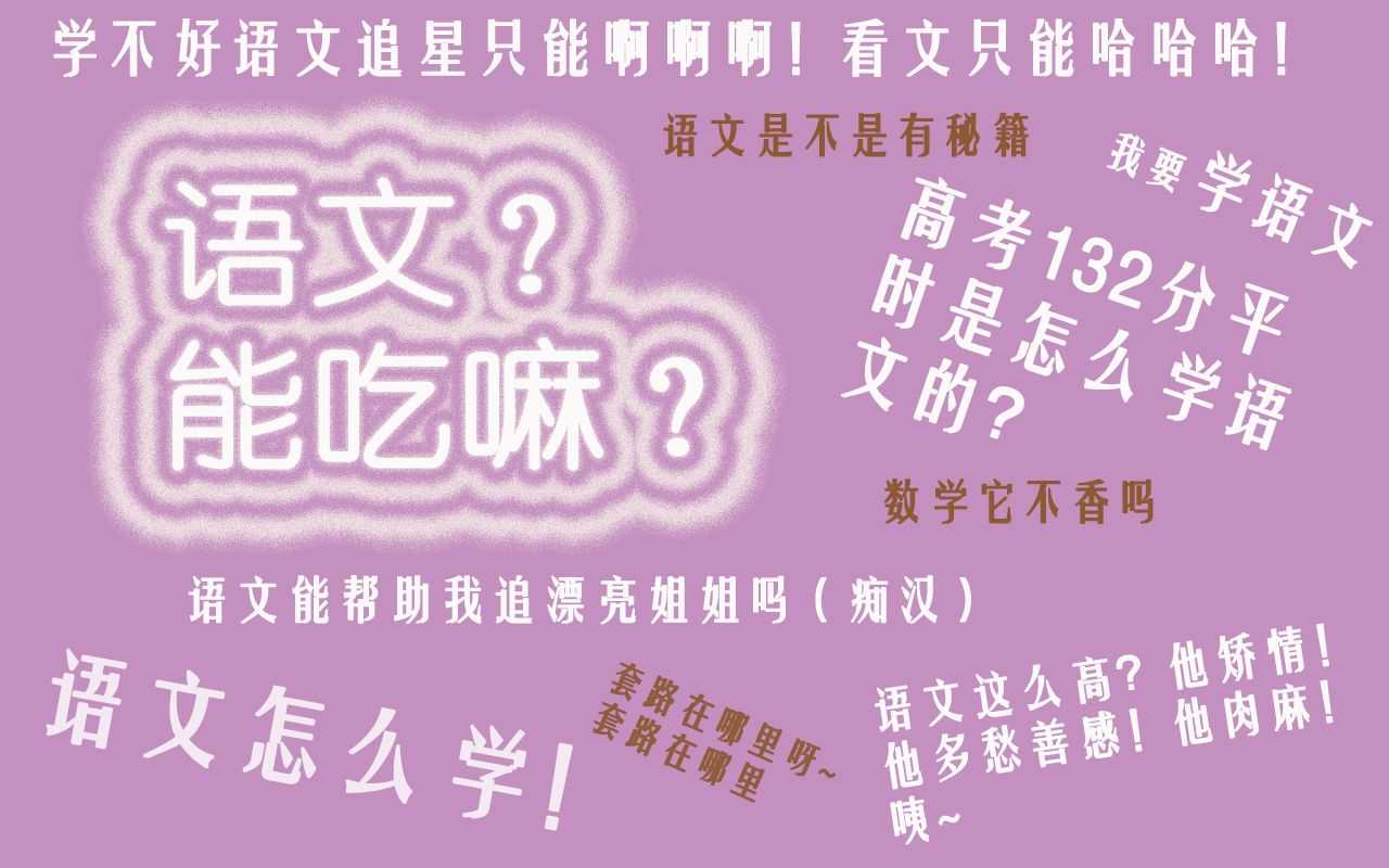 语文学习怎么搞?全国一卷高考语文132分是怎么学语文的?日常积累和短时提高分别该怎么着手呢?哔哩哔哩bilibili