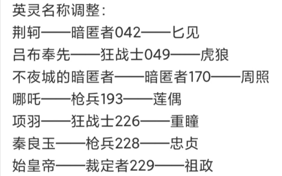 【FGO】国服中国从者正式更名,中华英灵典故大全了属于是(doge)命运冠位指定