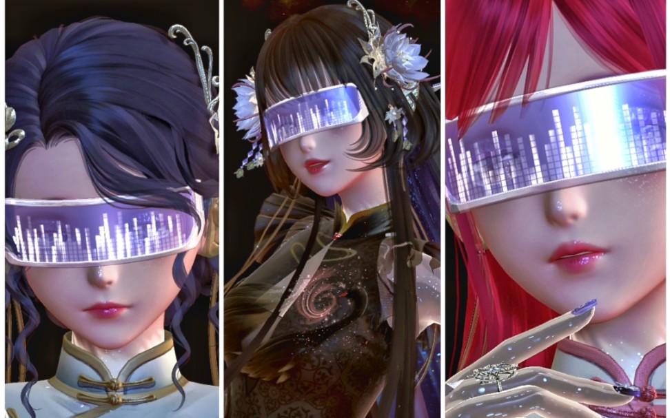 闪耀暖暖灵感穿搭——当赛博朋克与旗袍碰撞_哔哩哔哩bilibili_闪耀