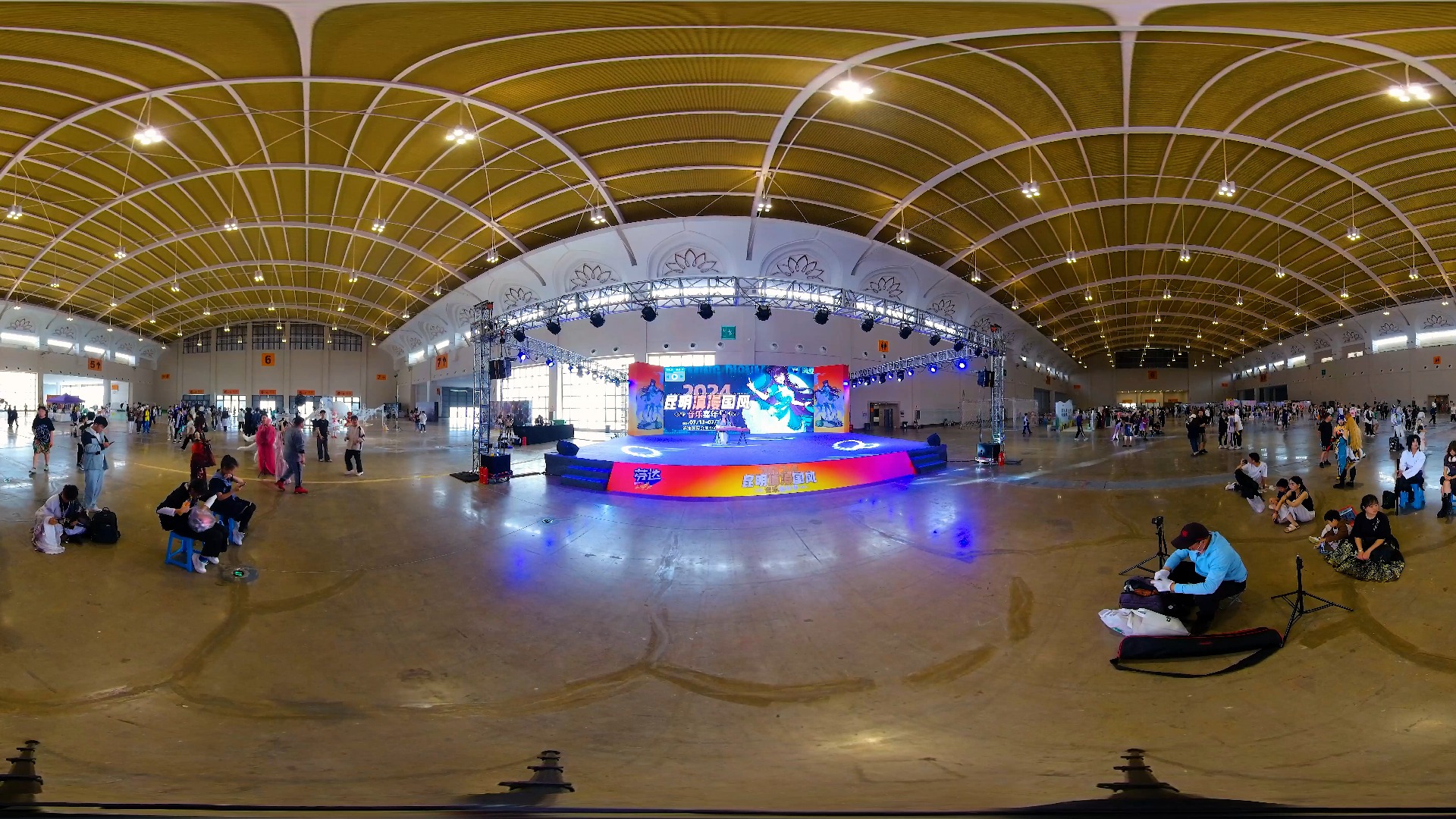 民族风 国风古韵 古琴弹奏 vr全景