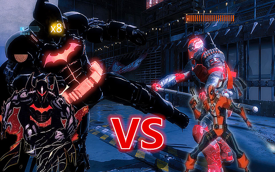 《蝙蝠侠:阿卡姆起源》地狱蝙蝠装大战死侍丧钟?(mod)