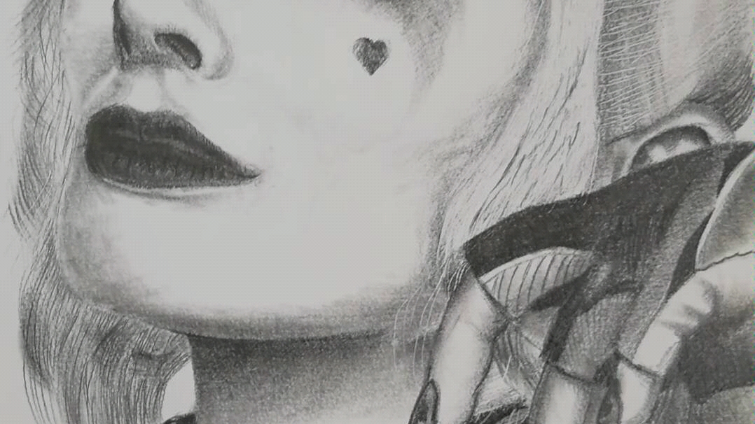 素描小丑女哈利奎恩