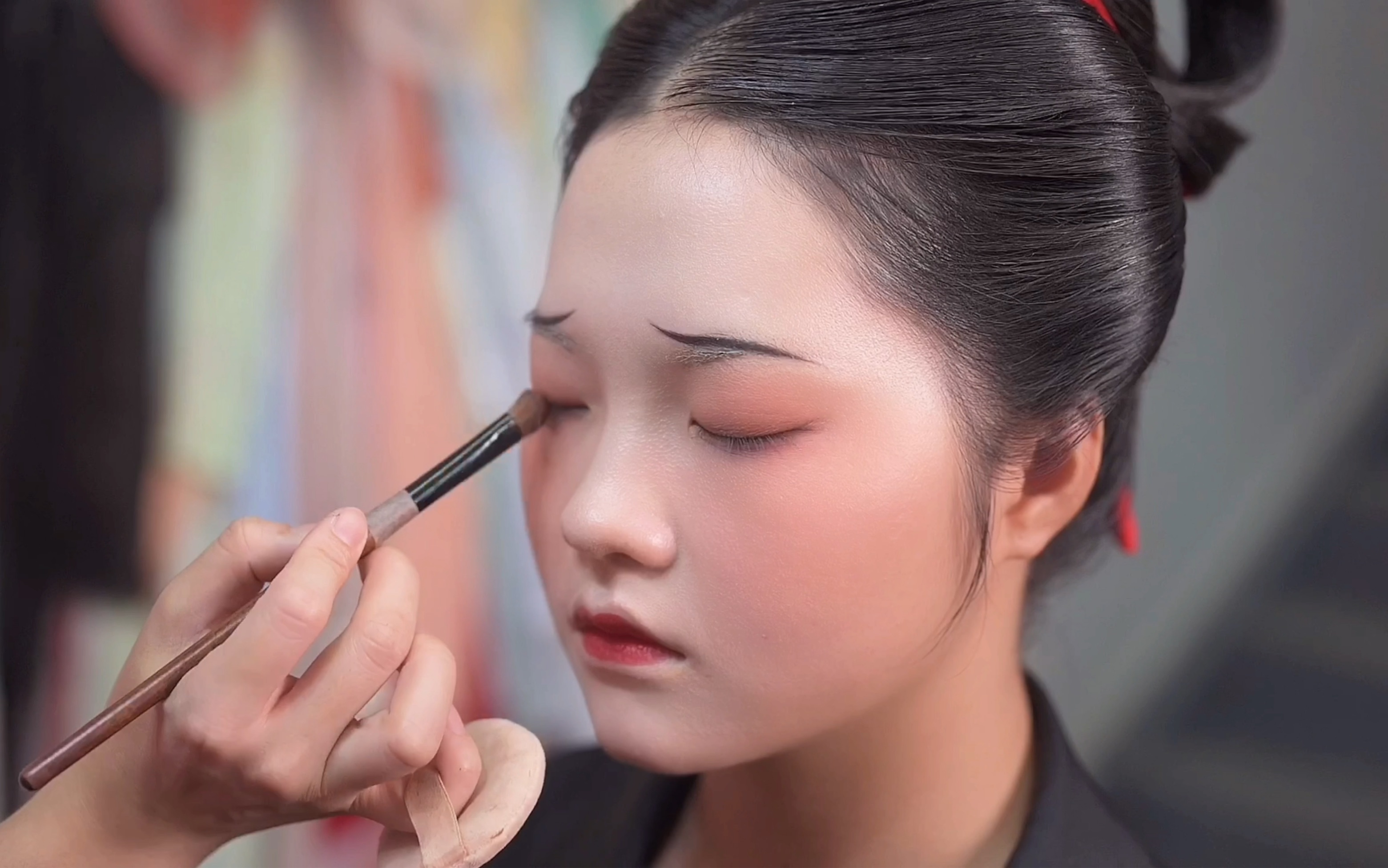 汉服妆发,喜欢这种干净利落的妆发