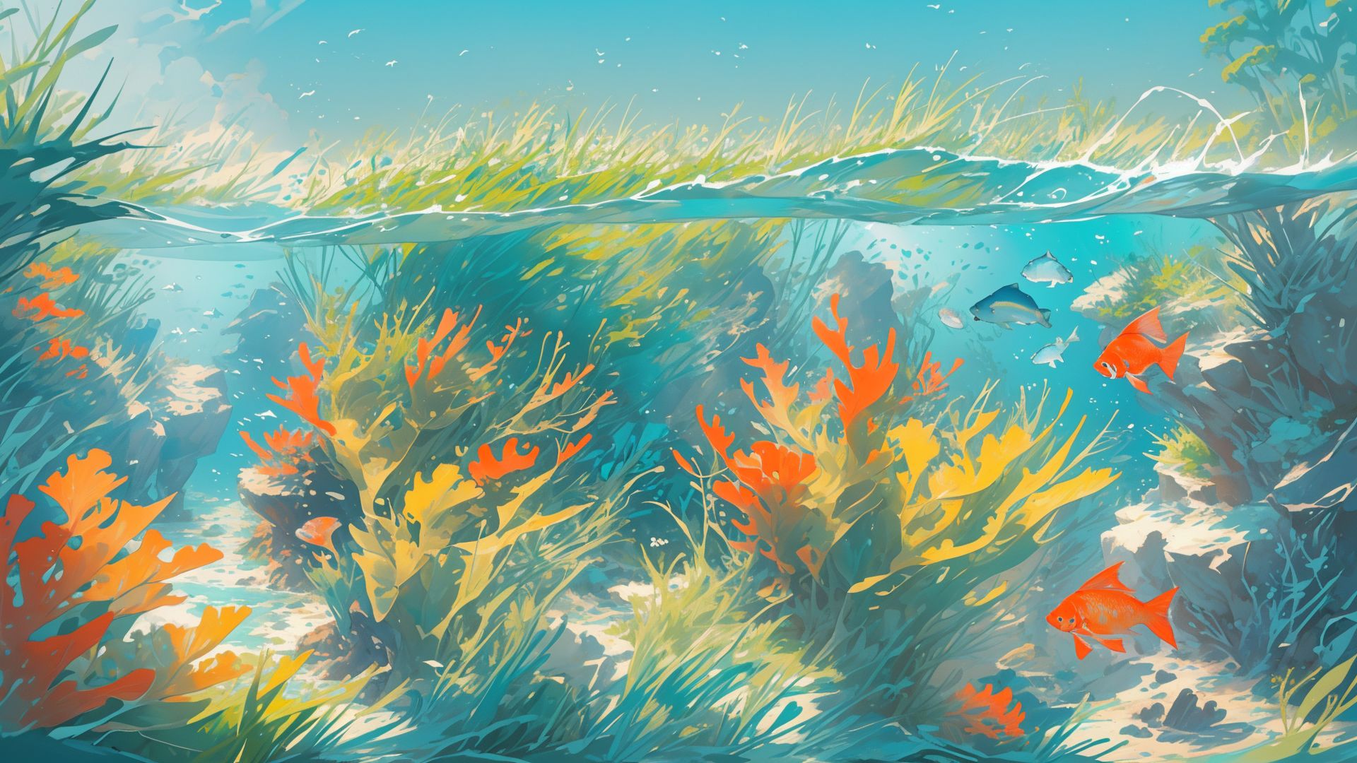 像那年幻想中的海洋.aigc唯美壁纸免费分享