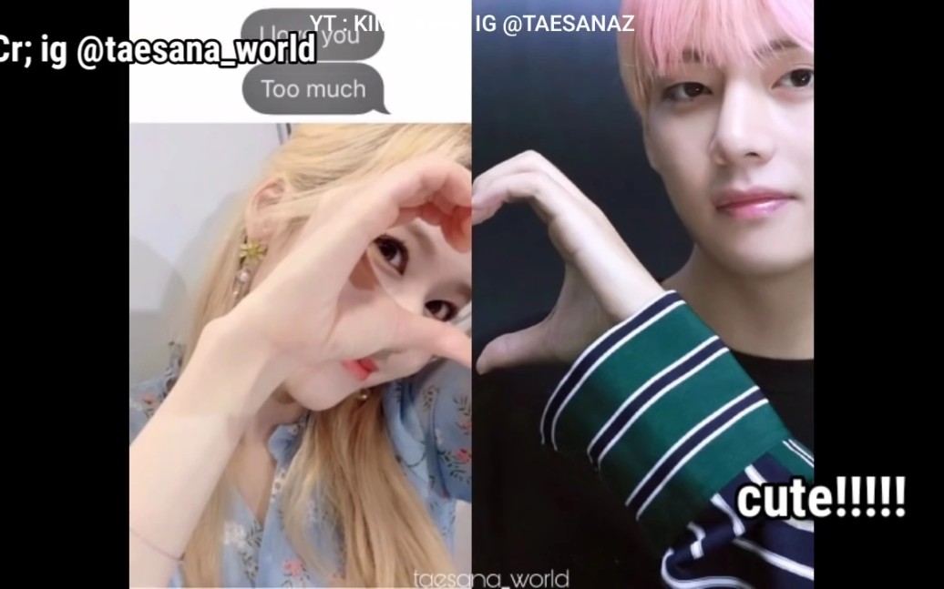 油管28万播放量bts金泰亨twice凑崎纱夏sana