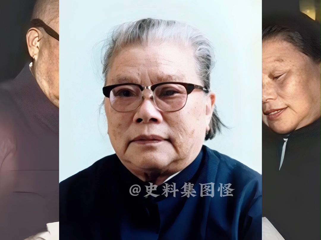 朱老总和夫人康克清晚年的一张照片,朱老总戴墨镜、持资料,两人专注地阅读哔哩哔哩bilibili