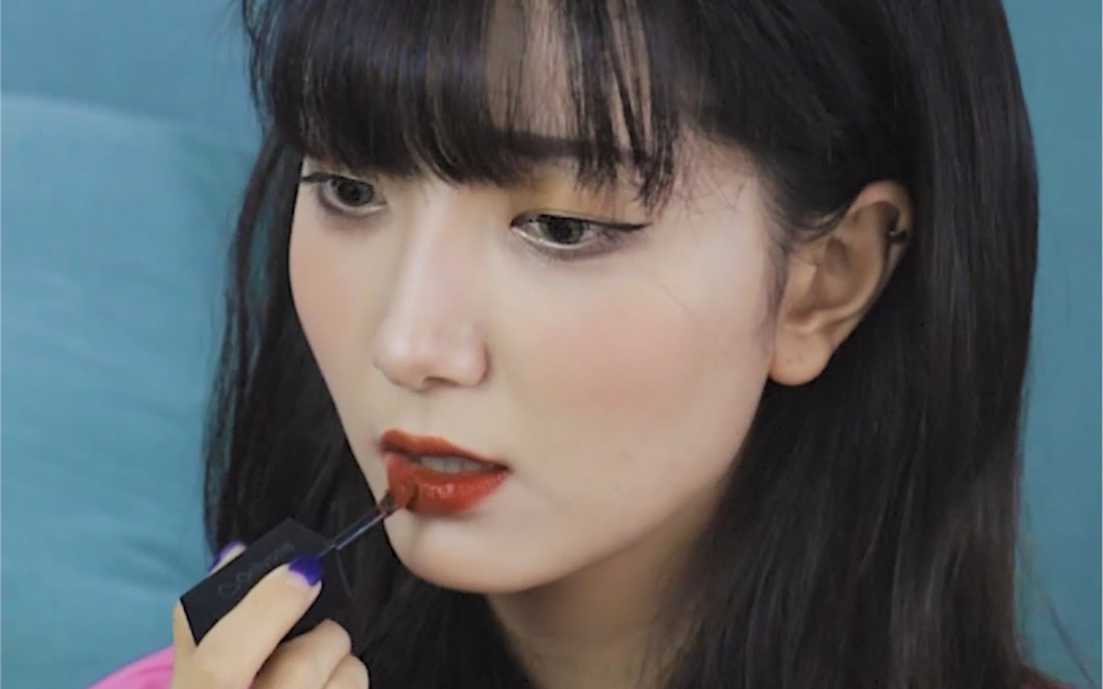 初次尝试韩国精神小妹妆容的时候.有内味了铁铁们