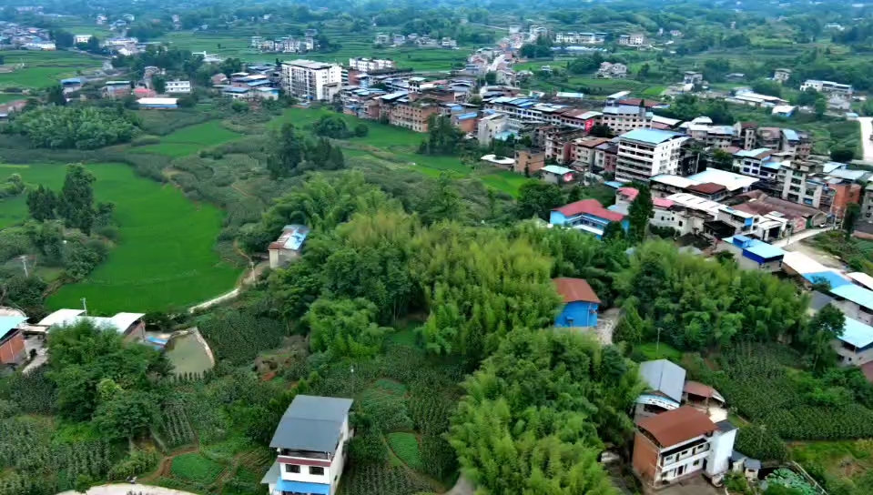 [图]航拍家乡风景屏锦镇新合村5组