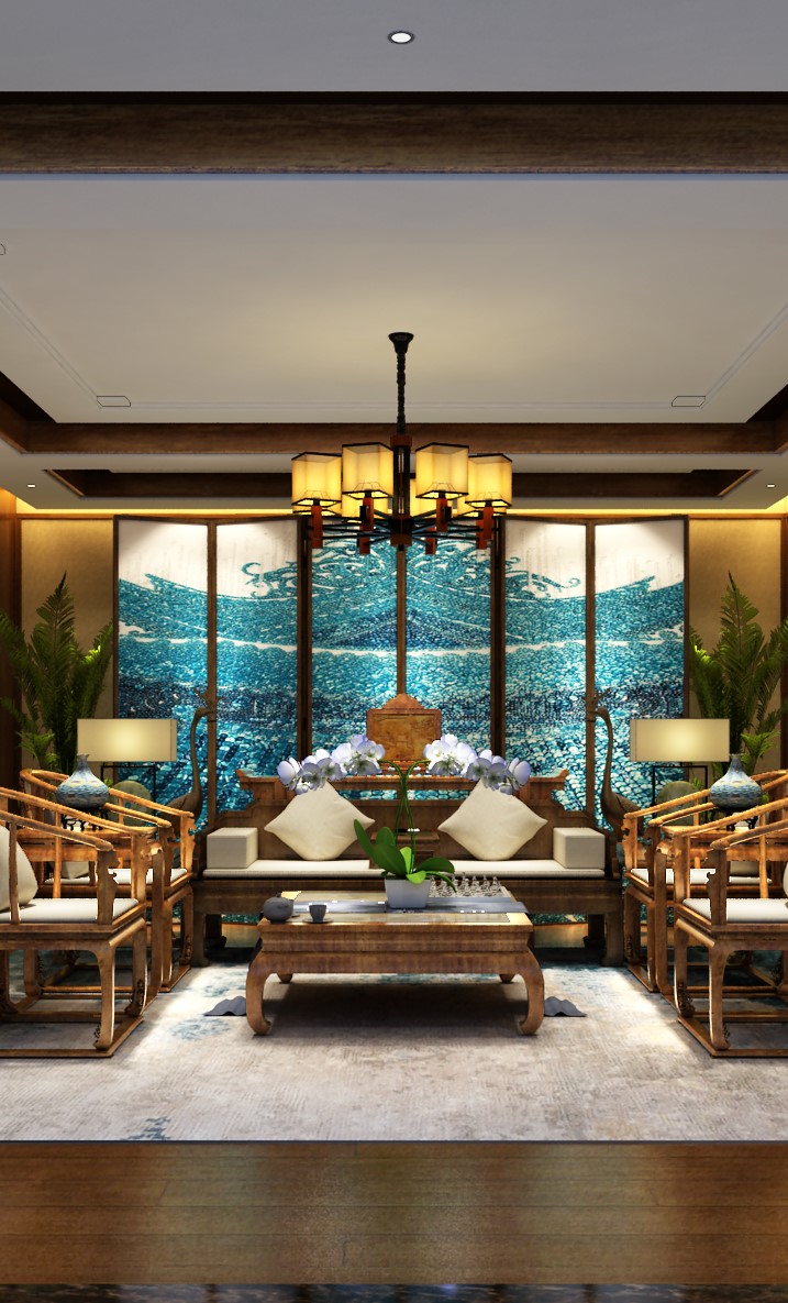 喜欢中国风 中式风格会所装修设计太美了!