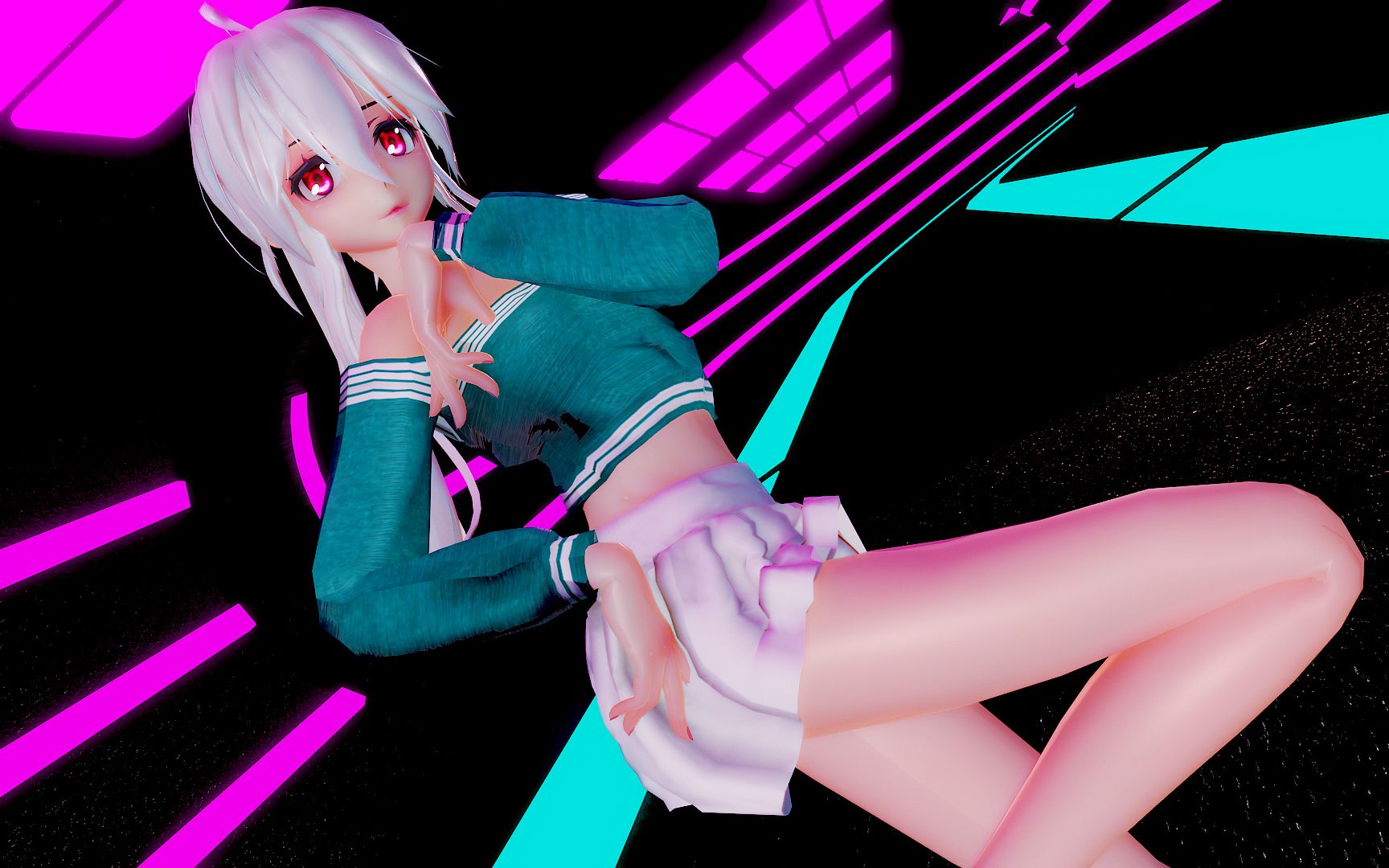 【弱音mmd】在靠近一点点就跟你走~_哔哩哔哩_bilibili