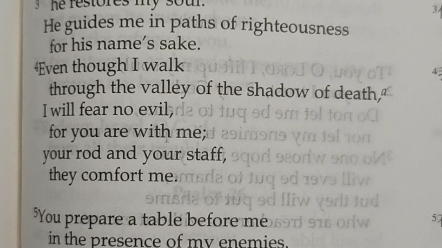 [图]【医学生英音自学打卡day4】朗读诗篇第二十三篇（Psalm23）