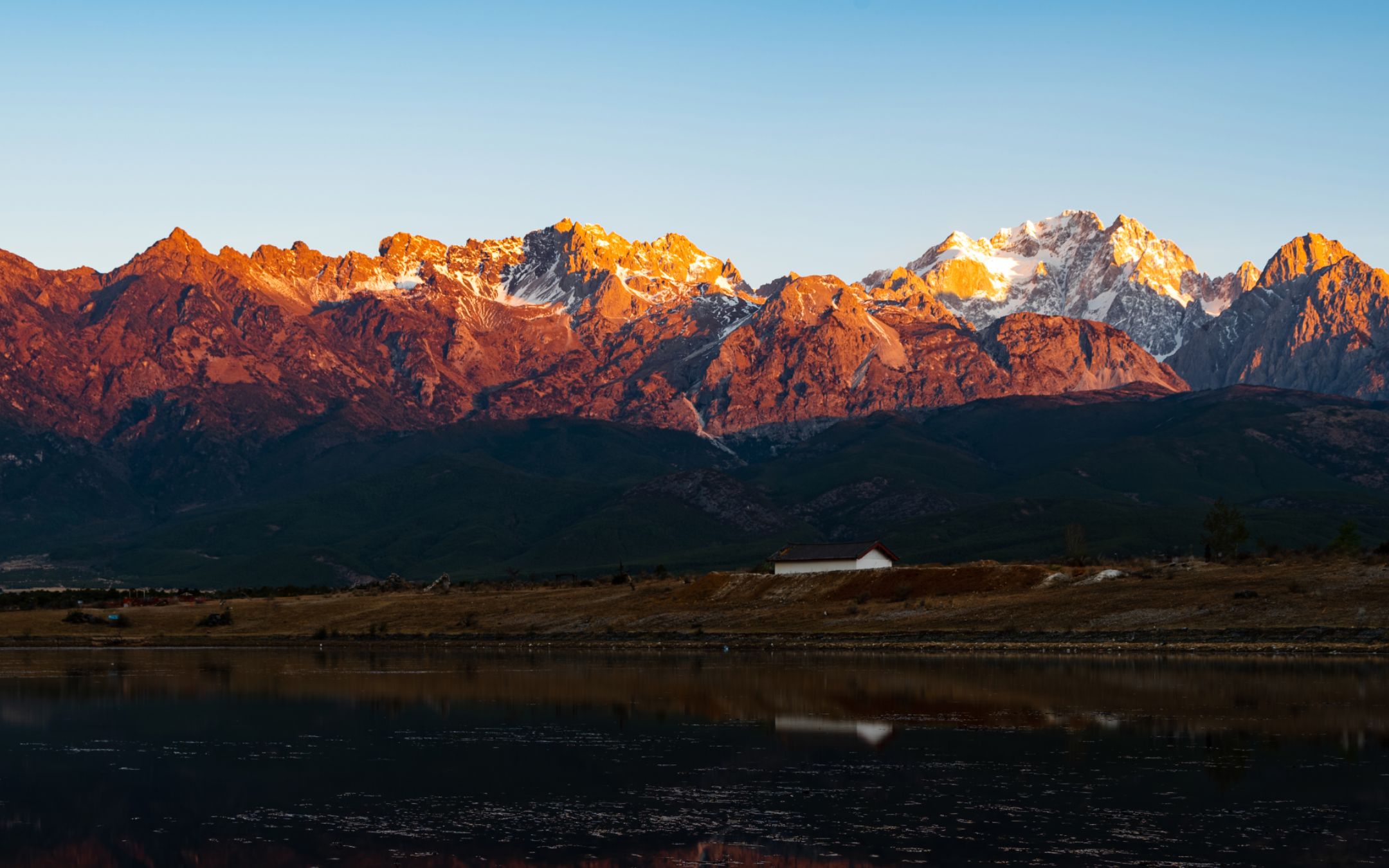 丽江之行,玉龙雪山,日照金山