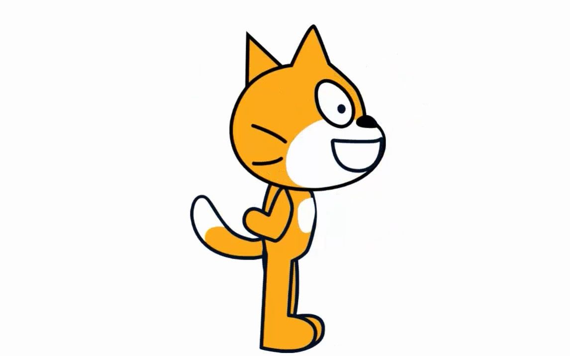 scratch猫旋转20秒